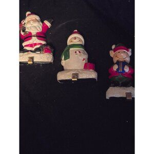 Set Of 3 Vintage Decon Decor Christmas Stocking Holders